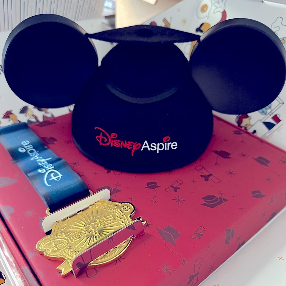 Disney Graduation Mickey Ears and medal
